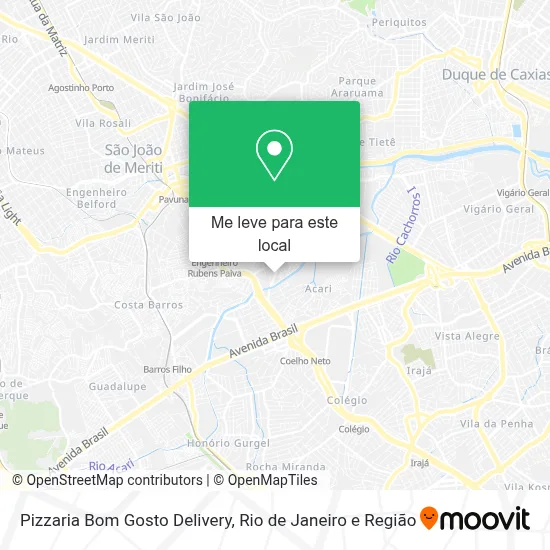 Pizzaria Bom Gosto Delivery mapa