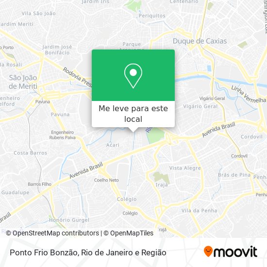 Ponto Frio Bonzão mapa