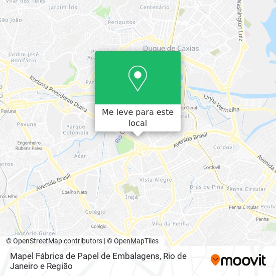 Mapel Fábrica de Papel de Embalagens mapa