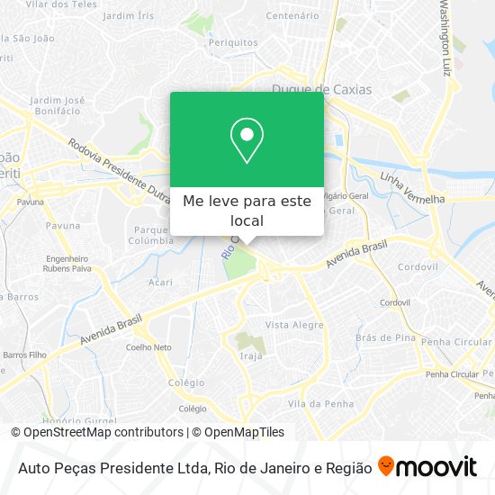 Auto Peças Presidente Ltda mapa