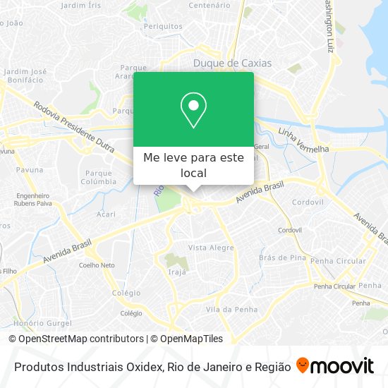 Produtos Industriais Oxidex mapa