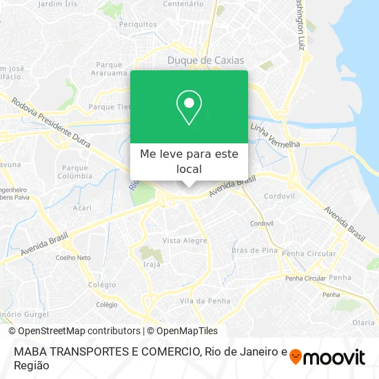 MABA TRANSPORTES E COMERCIO mapa