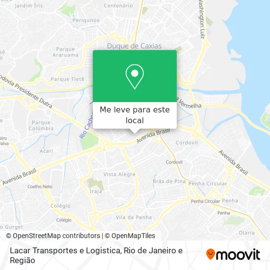 Lacar Transportes e Logistica mapa