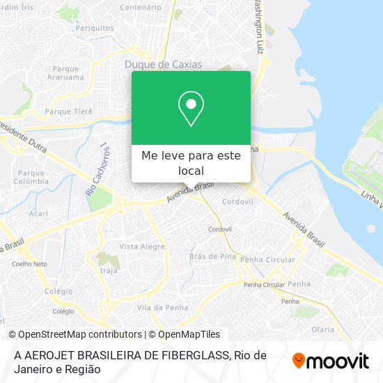 A AEROJET BRASILEIRA DE FIBERGLASS mapa
