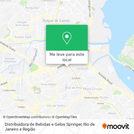 Distribuidora de Bebidas e Gelos Springer mapa