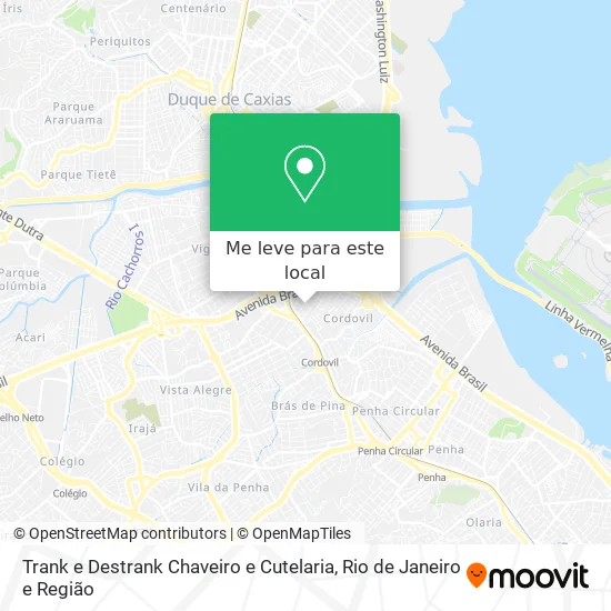 Trank e Destrank Chaveiro e Cutelaria mapa