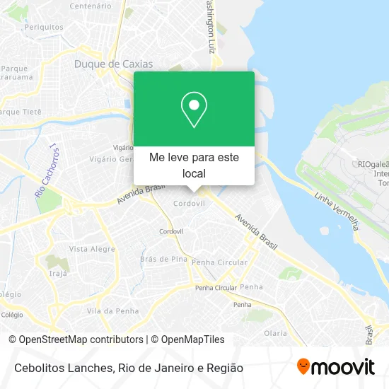 Cebolitos Lanches mapa