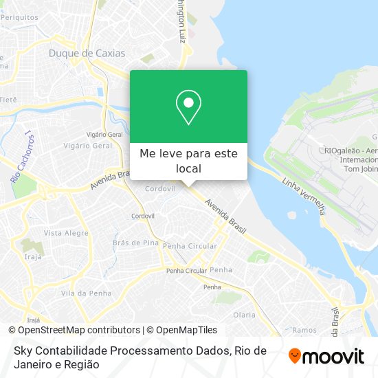 Sky Contabilidade Processamento Dados mapa