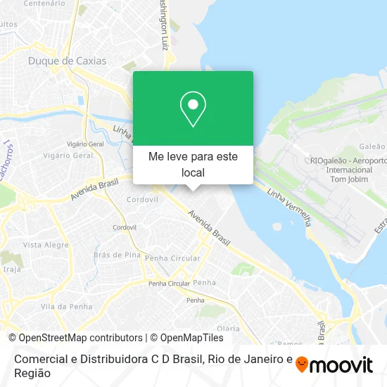 Comercial e Distribuidora C D Brasil mapa