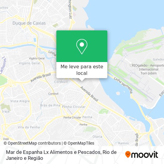 Mar de Espanha Lx Alimentos e Pescados mapa