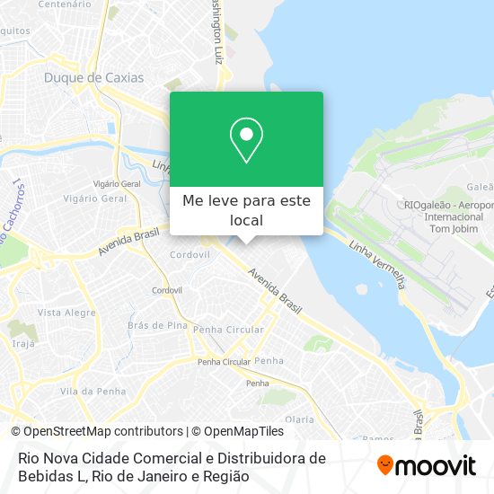 Rio Nova Cidade Comercial e Distribuidora de Bebidas L mapa