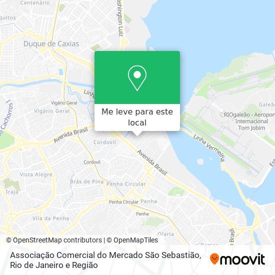 Associação Comercial do Mercado São Sebastião mapa