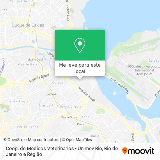 Coop. de Médicos Veterinários - Unimev Rio mapa