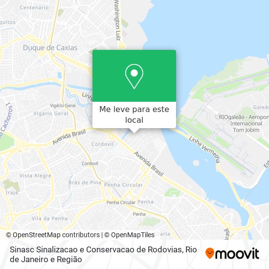 Sinasc Sinalizacao e Conservacao de Rodovias mapa