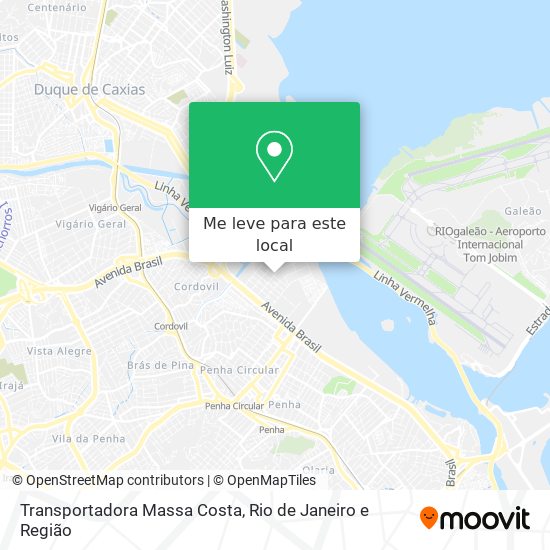 Transportadora Massa Costa mapa