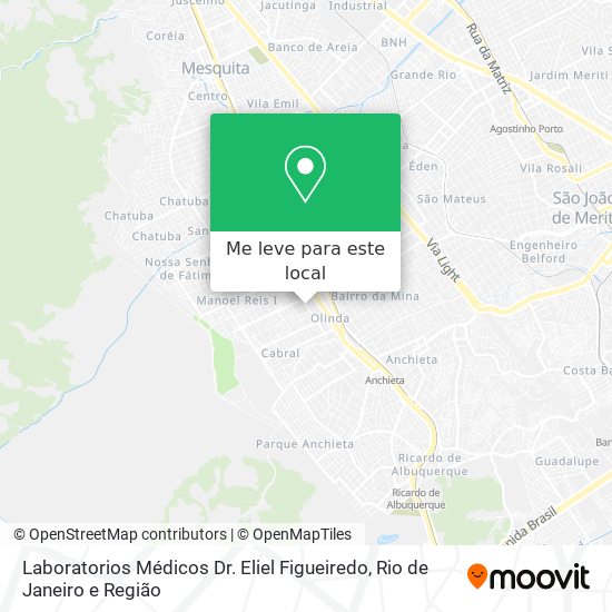Laboratorios Médicos Dr. Eliel Figueiredo mapa