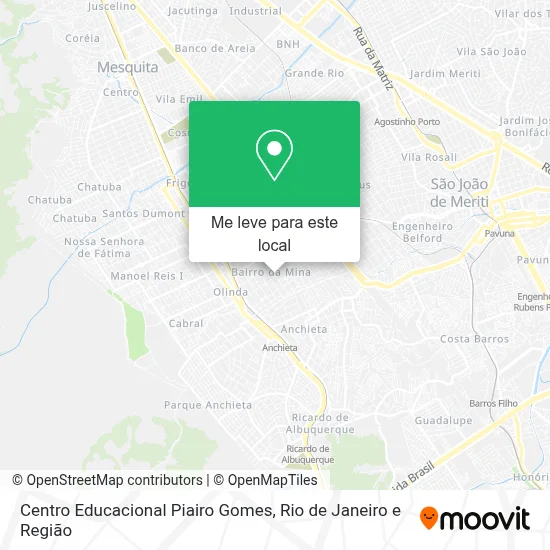 Centro Educacional Piairo Gomes mapa