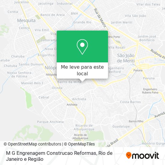 M G Engrenagem Construcao Reformas mapa