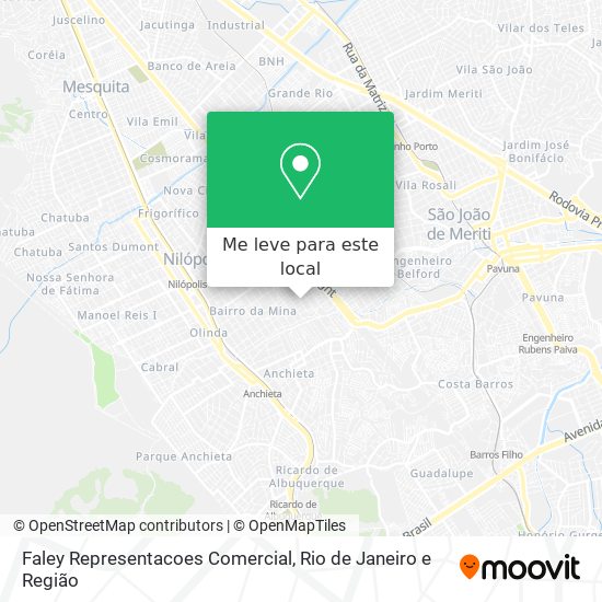 Faley Representacoes Comercial mapa