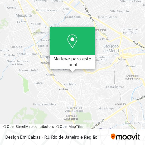 Design Em Caixas - RJ mapa