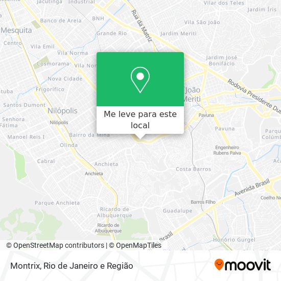 Montrix mapa