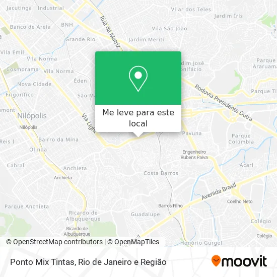 Ponto Mix Tintas mapa