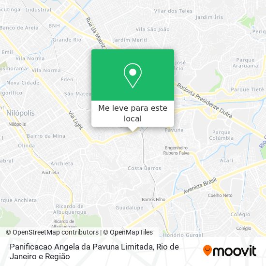 Panificacao Angela da Pavuna Limitada mapa