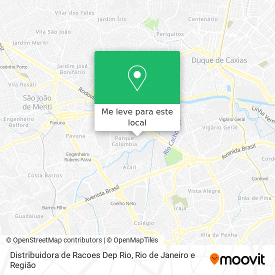 Distribuidora de Racoes Dep Rio mapa