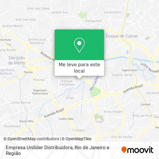 Empresa Unilider Distribuidora mapa