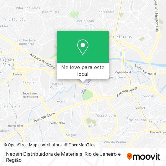 Neosin Distribuidora de Materiais mapa