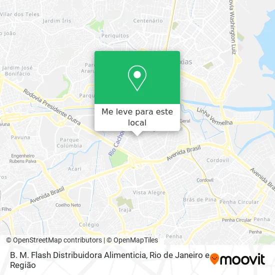 B. M. Flash Distribuidora Alimenticia mapa
