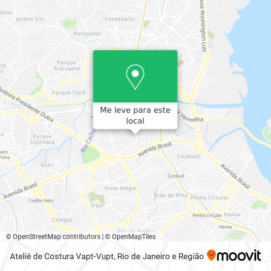 Ateliê de Costura Vapt-Vupt mapa
