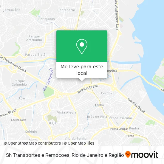 Sh Transportes e Remocoes mapa