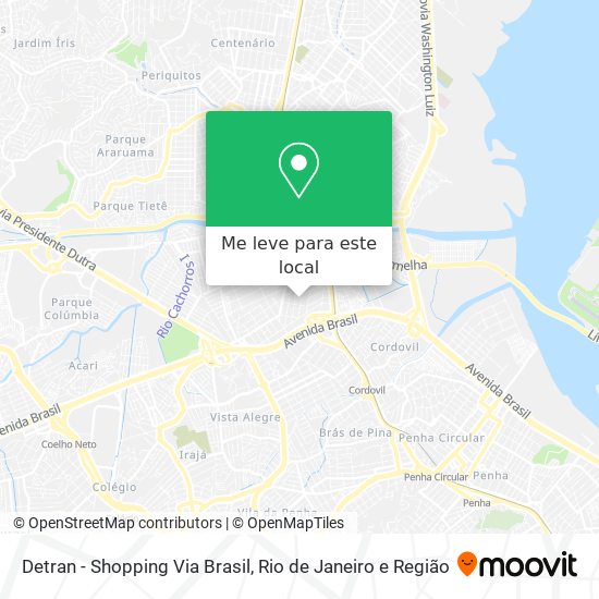 Detran - Shopping Via Brasil mapa