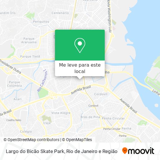 Largo do Bicão Skate Park mapa