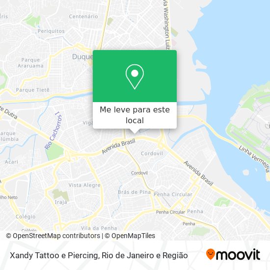 Xandy Tattoo e Piercing mapa