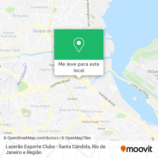 Lazerão Esporte Clube - Santa Cândida mapa