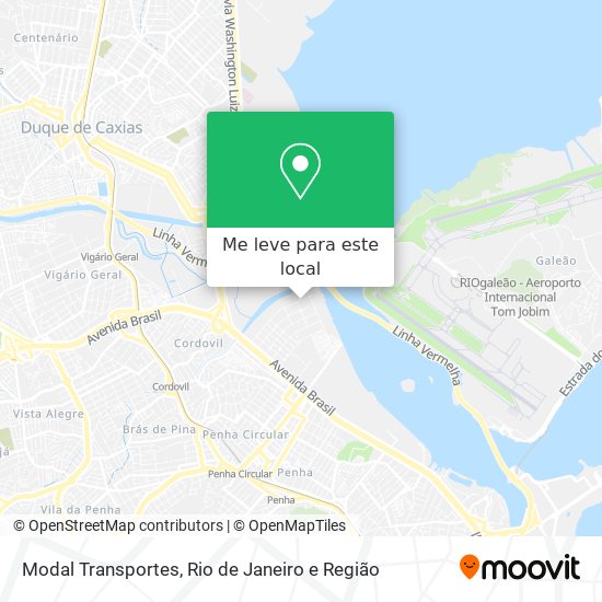 Modal Transportes mapa