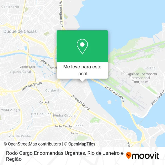 Rodo Cargo Encomendas Urgentes mapa