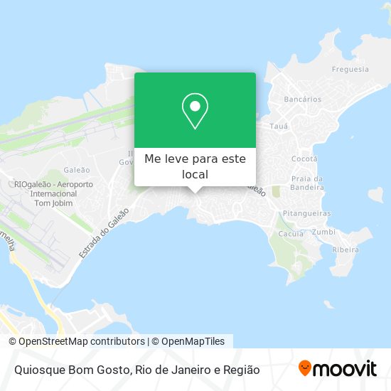 Quiosque Bom Gosto mapa