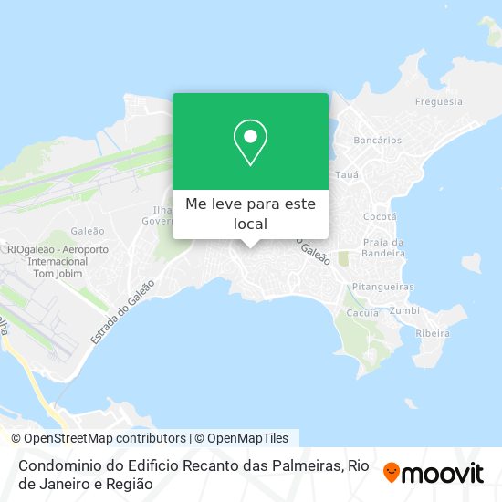 Condominio do Edificio Recanto das Palmeiras mapa