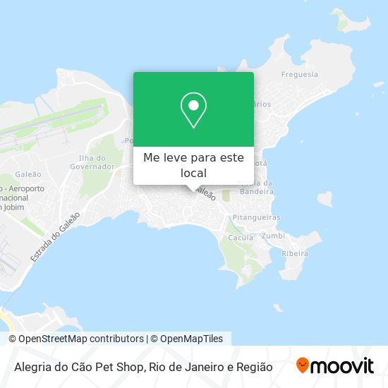 Alegria do Cão Pet Shop mapa