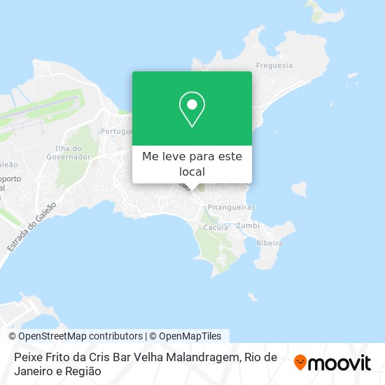 Peixe Frito da Cris Bar Velha Malandragem mapa