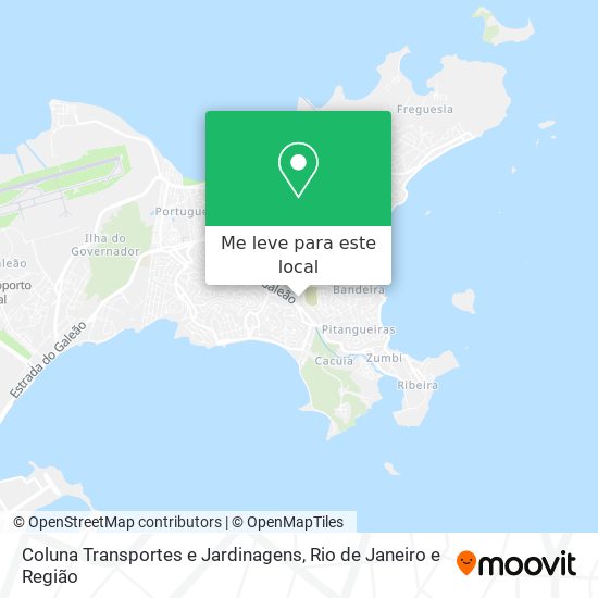 Coluna Transportes e Jardinagens mapa
