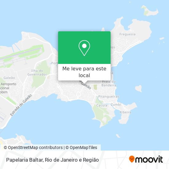 Papelaria Baltar mapa
