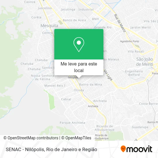 SENAC - Nilópolis mapa