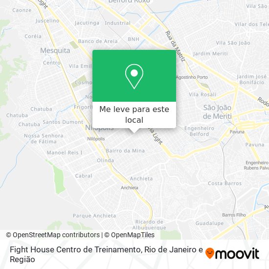 Fight House Centro de Treinamento mapa