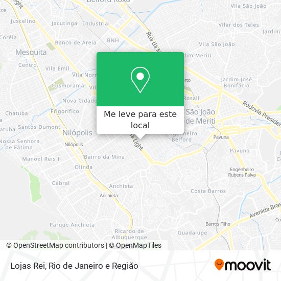 Lojas Rei mapa