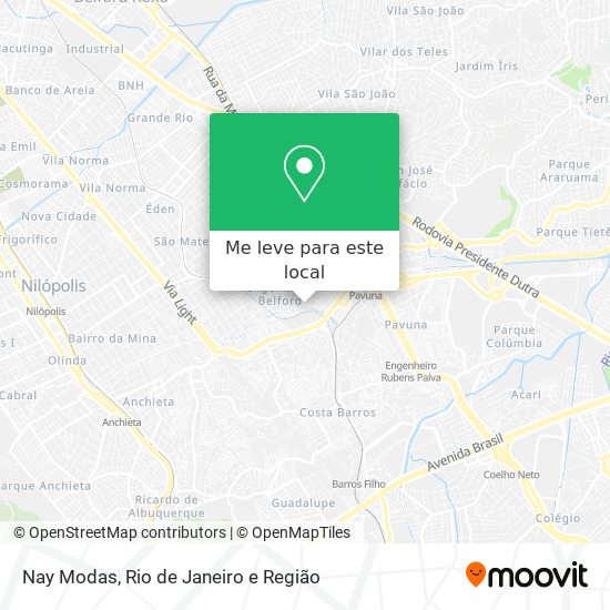 Nay Modas mapa