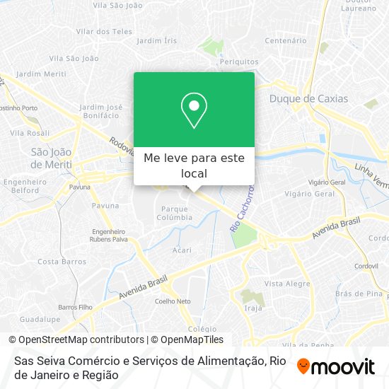 Sas Seiva Comércio e Serviços de Alimentação mapa